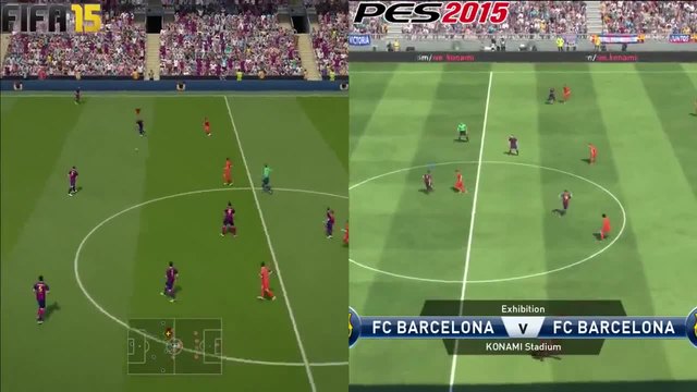 Fifa 15 Vs Pes 2015 - Gameplay