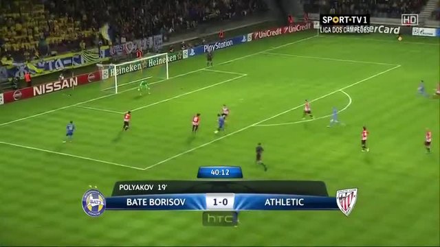 Бате Борисов - Атлетик Билбао 2:1 (30.09.14) Шампионска Лига