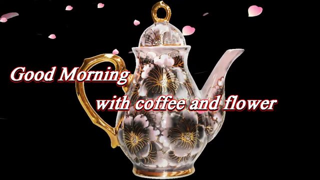 Добро утро с кафе и цветя! ...