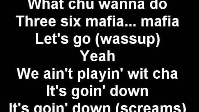 Three 6 Mafia - Its A Fight (lyrics)