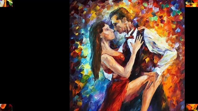 Tango - love... Leonid Afremov... paintings