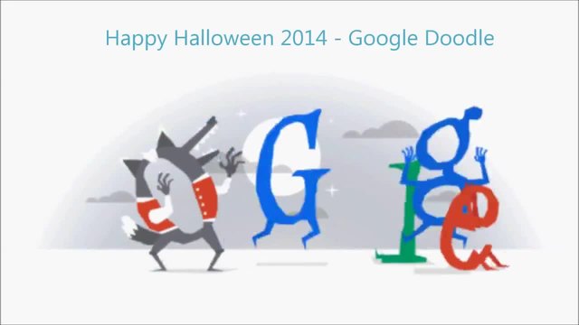 Весел Хелоуин от Гугъл!Halloween 2014 (Google Doodle) - Happy Halloween!