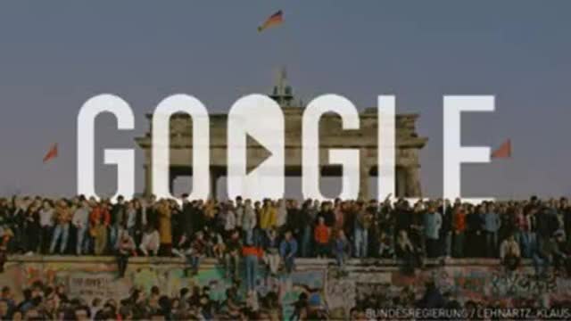 Падане на Берлинската стена преди 25 години (09.11.2014) Fall of the Berlin Wall - Google Doodle