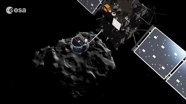 Днес спускаемият модул Philae на сондата Розета (Rosetta) трябва да кацне в участък J от кометата 67