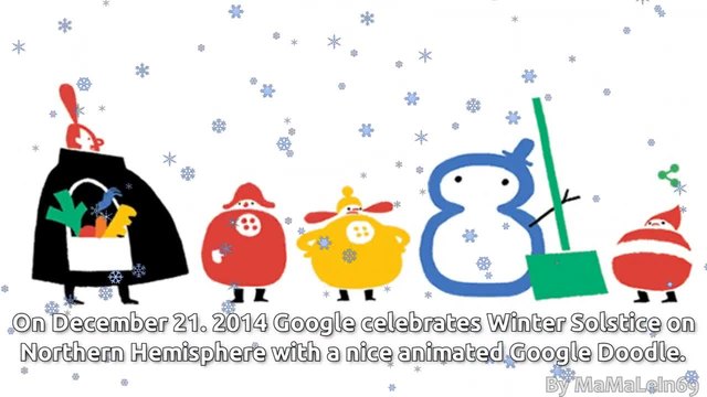 Зимно слънцестоене (Winter Solstice)2014 (Northern Hemisphere) Google Doodle