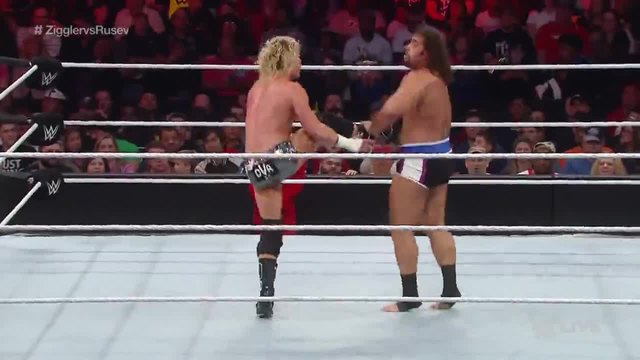 Dolph Ziggler vs. Rusev – Champion vs. Champion Match- Raw, December 29, 2014