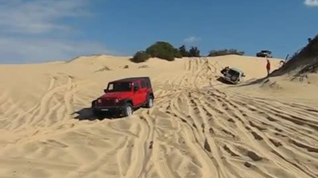 Jeep JK Saves Mitsubishi Pajero