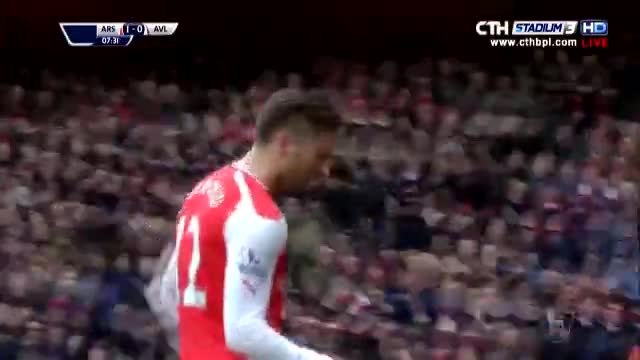 Арсенал Астън Вила 5:0 01.02.2015