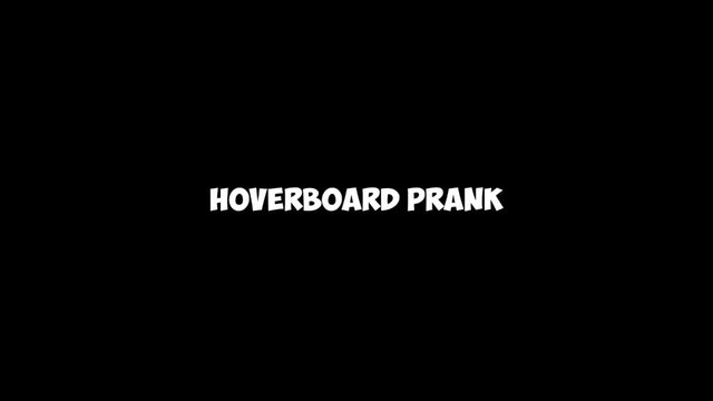 Шега с левитиращата дъска (hoverboard)