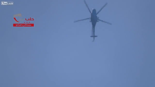 Хеликоптер пуска бомба - Сирия