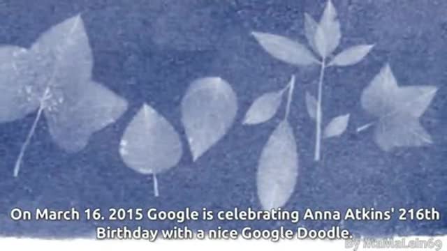 Anna Atkins' 216th Birthday Google Doodle - 216 г. от рождението на първата жена-фотограф