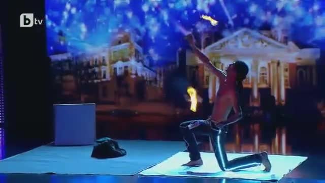 България Търси Талант 2015 - Човек , който си запали тялото