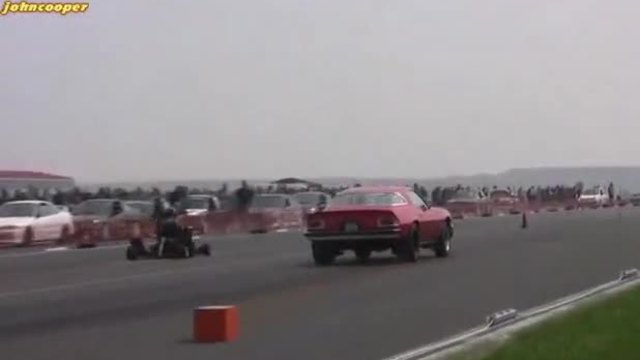 Chevrolet Camaro vs Gokart 650