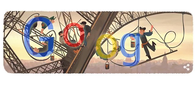 Айфеловата кула Google doodle - When did the eiffel tower open to the public
