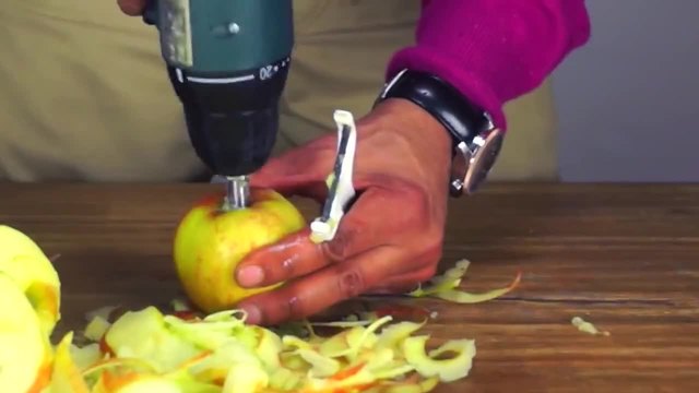 Най-бързия начин за белене на ябълки