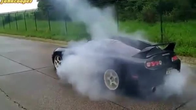 Toyota Supra Twin Turbo Burnout