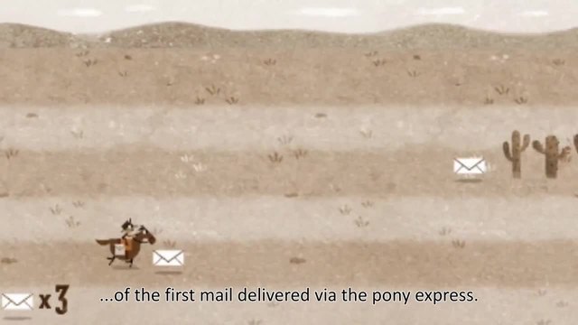 Пони Експрес Google Doodle.155 години Пони Експрес - Pony Express