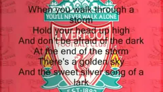 За Недко Христов от България - Песента на Ливърпул You&#39;ll never Walk Alone - Liverpool-With Lyrics