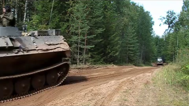 Стрельба САУ "Мста-С" и РСЗО "Град"