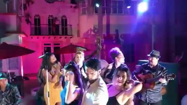 Carmen Villalobos Fabian Rios y Catherine Siachoque Bailando