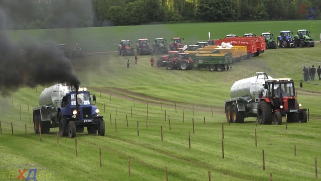 MTZ 80.1 vs MTZ 82, Tractor show, Tractor drag race,