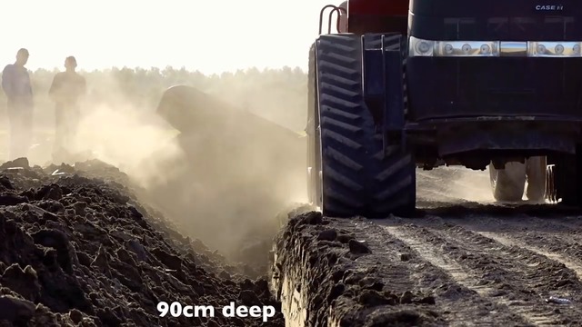 Deep ploughing & Field Leveling - "CASE" IH Quadtrac 450 & STX 375