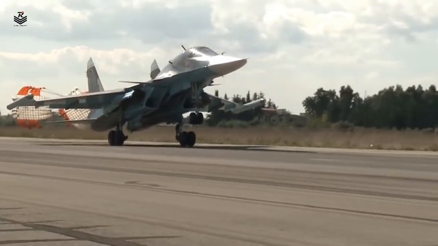 Equipment Russian Air Force in Hmeimim air base in Syria