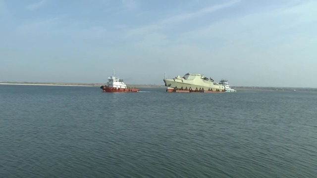 Военный корабль "Василий Быков" в Береславке