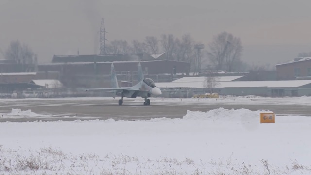 Перелет 100-го истребителя Су-30СМ эскадрильи ЗВО из Иркутска в Курскую область