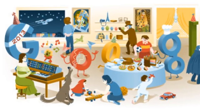 Новогодишна нощ 2018 с GOOGLE! Happy New Years Eve 2018 Google Doodle