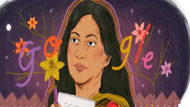 Камала Дас с GOOGLE! Kamala Das , Kamala Das Google Doodle - Kamala Das, е индийска английска поетеса
