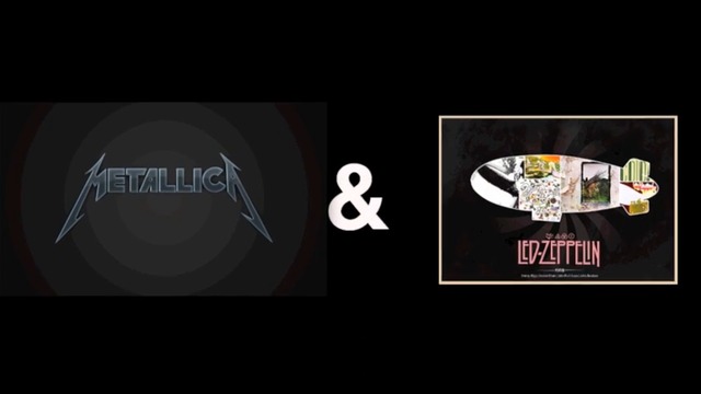 Metallica - Nothing Else Matters & Led Zeppelin - Ramble On - колаж