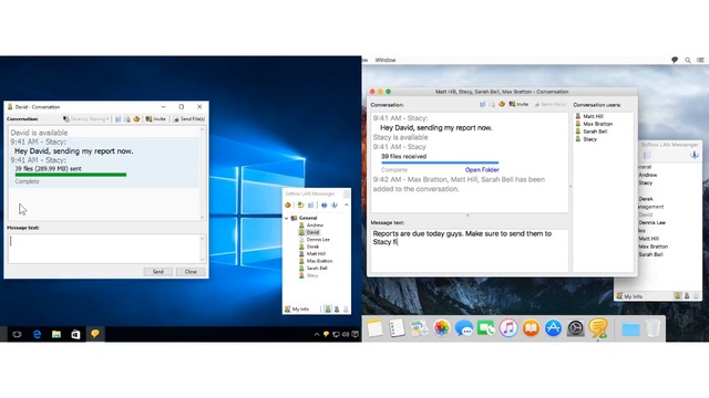 LAN Messenger for Windows 10 and Mac