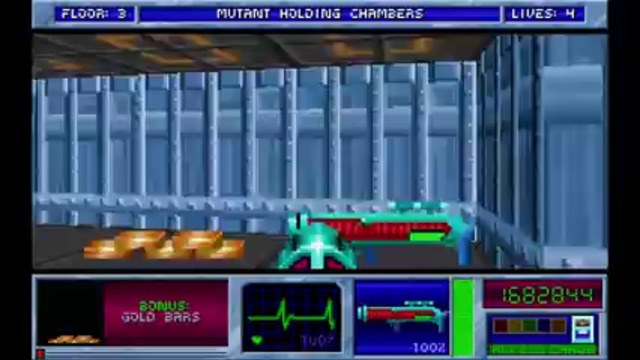 Blake Stone - Aliens of Gold - Episode 1 - Star Institute - Floor 3 (1993) [MS-DOS]