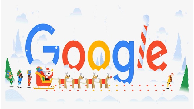 Весели празници (Happy Holidays 2018 Google Doodle) We Wish You a Merry Christmas