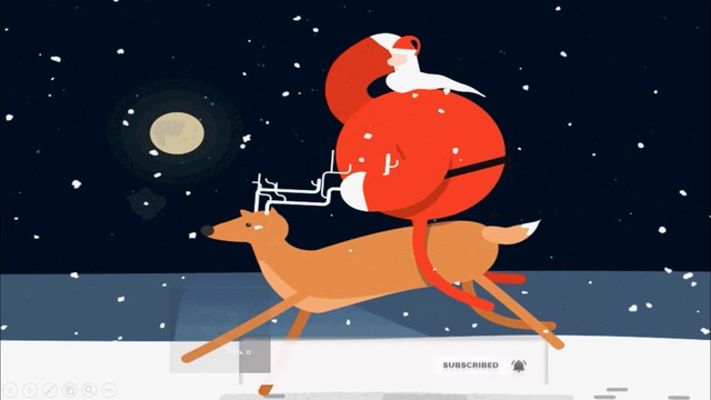 Happy Holidays 2018 (Northern Hemisphere Day 2) Google Doodle Christmas Eve Wishes